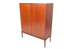 Tall Danish Modern Teak Bureau