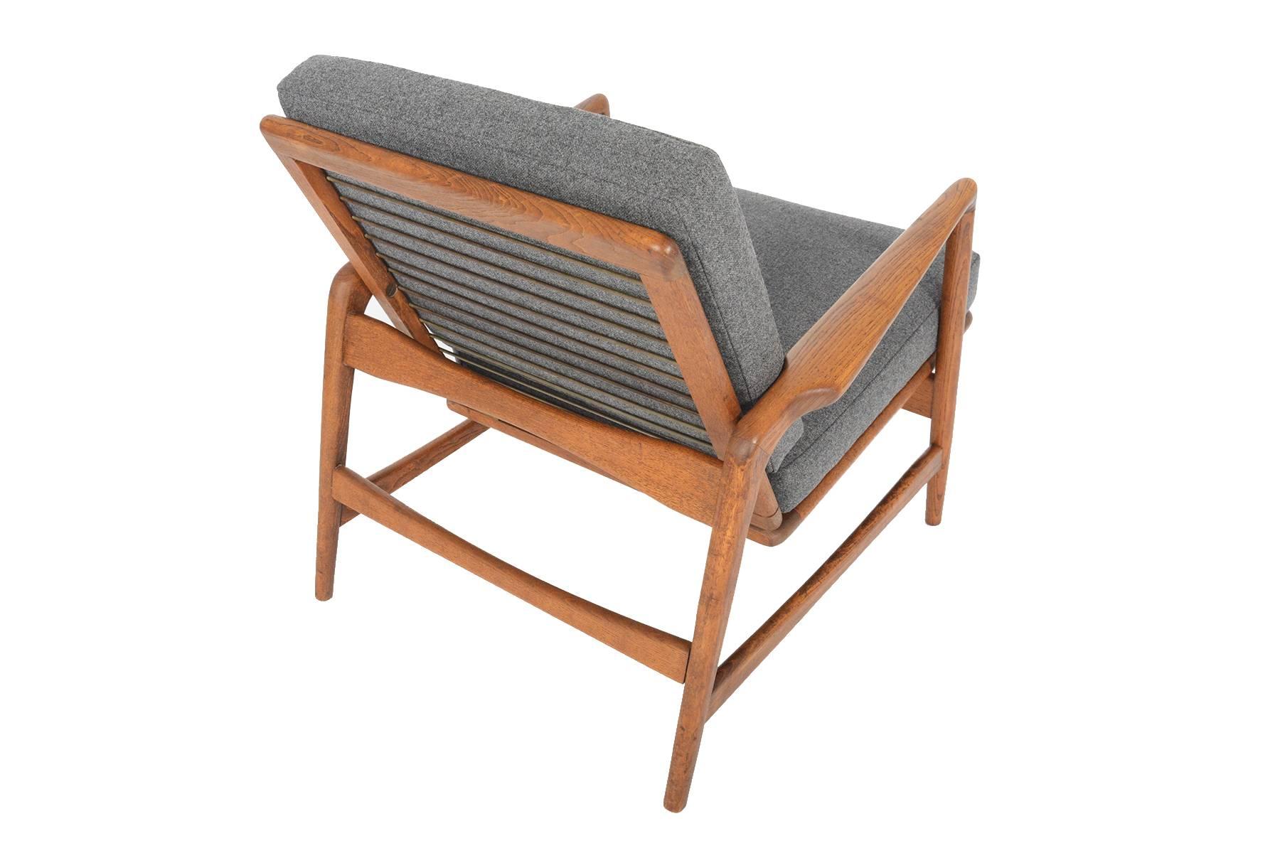 Scandinavian Modern Ib Kofod Larsen for Selig Lounge Chair in Oak