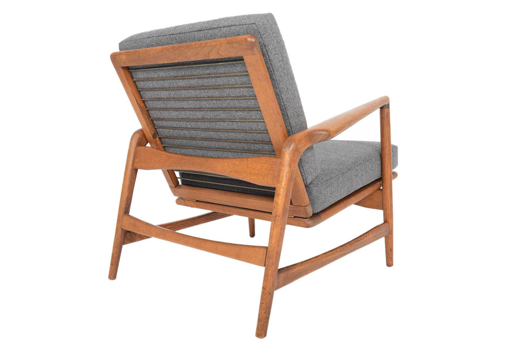 Ib Kofod Larsen for Selig Lounge Chair in Oak In Excellent Condition In Berkeley, CA