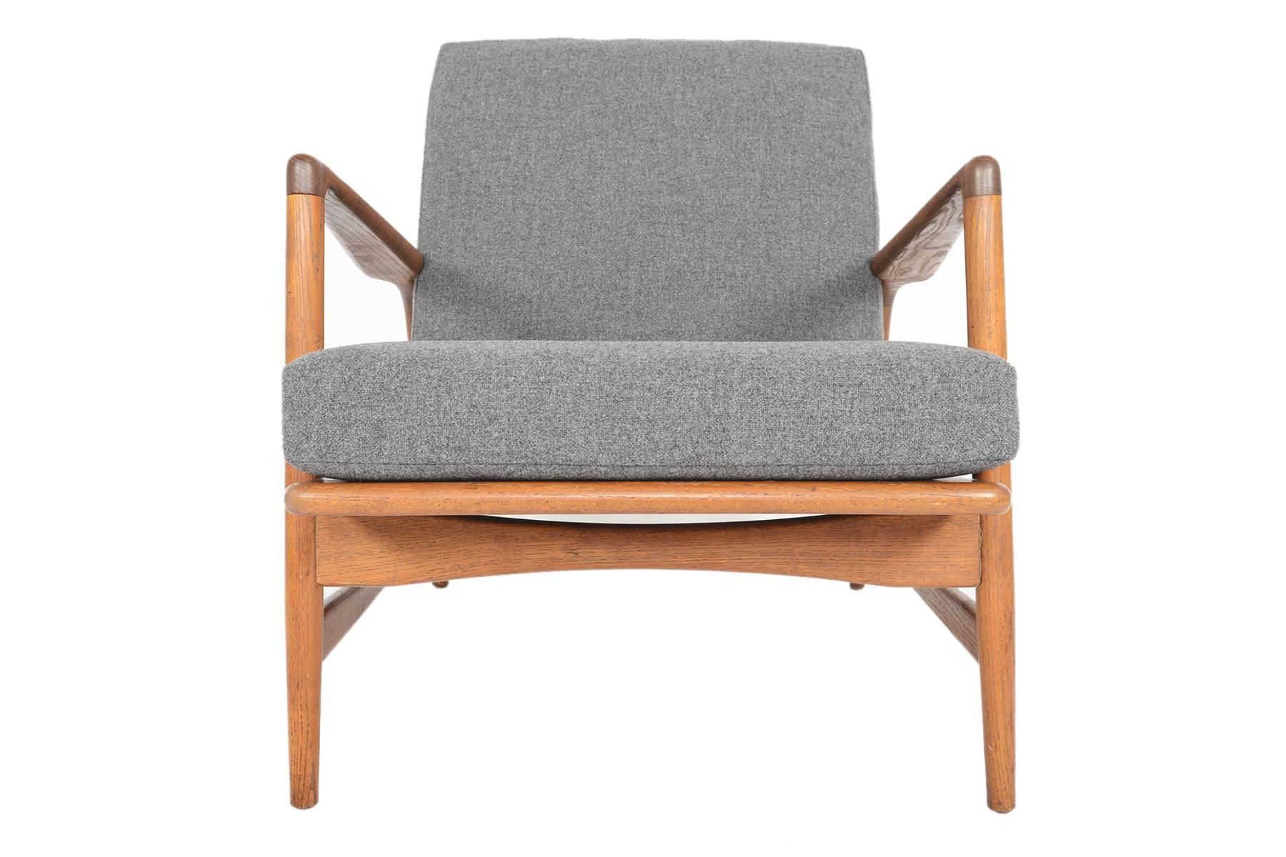 Ib Kofod Larsen for Selig Lounge Chair in Oak 1