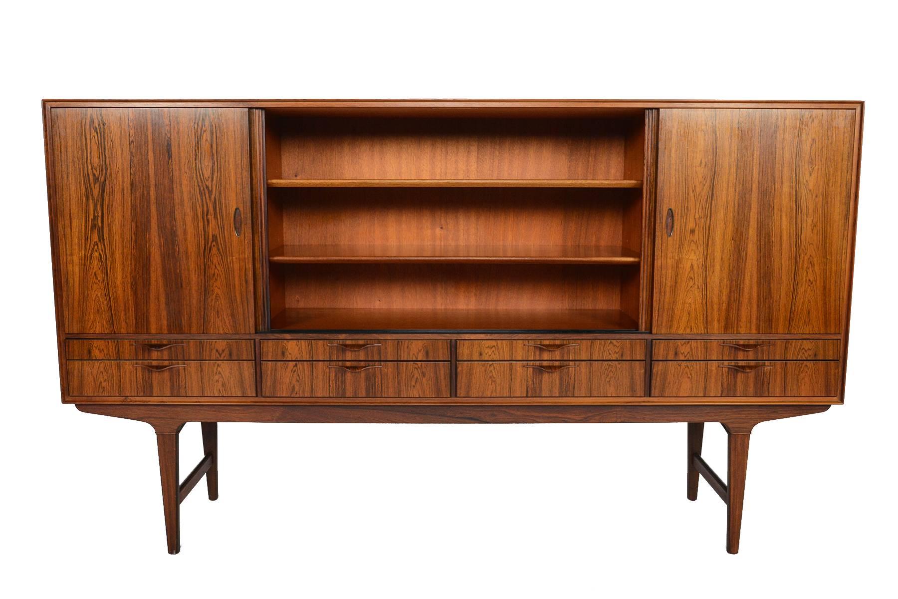 Tall Brazilian Rosewood Credenza 3