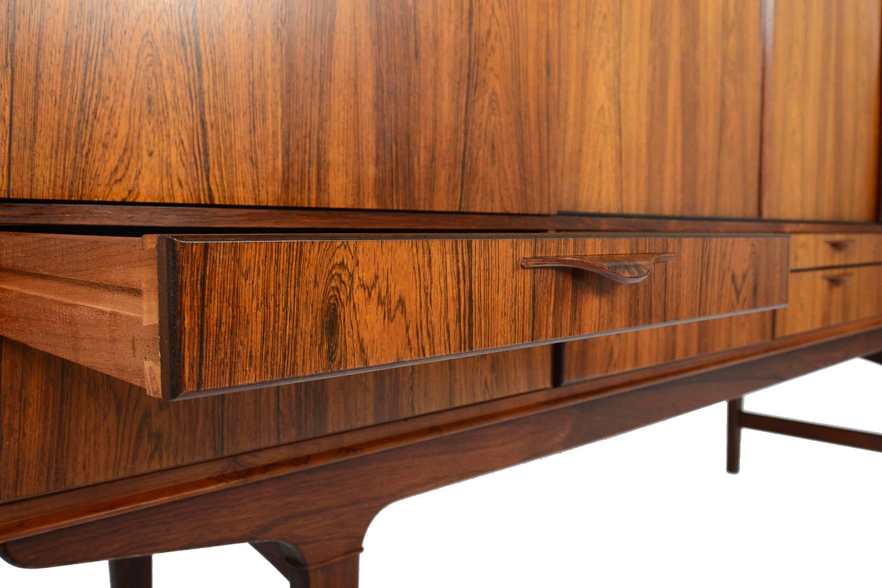 Tall Brazilian Rosewood Credenza 4