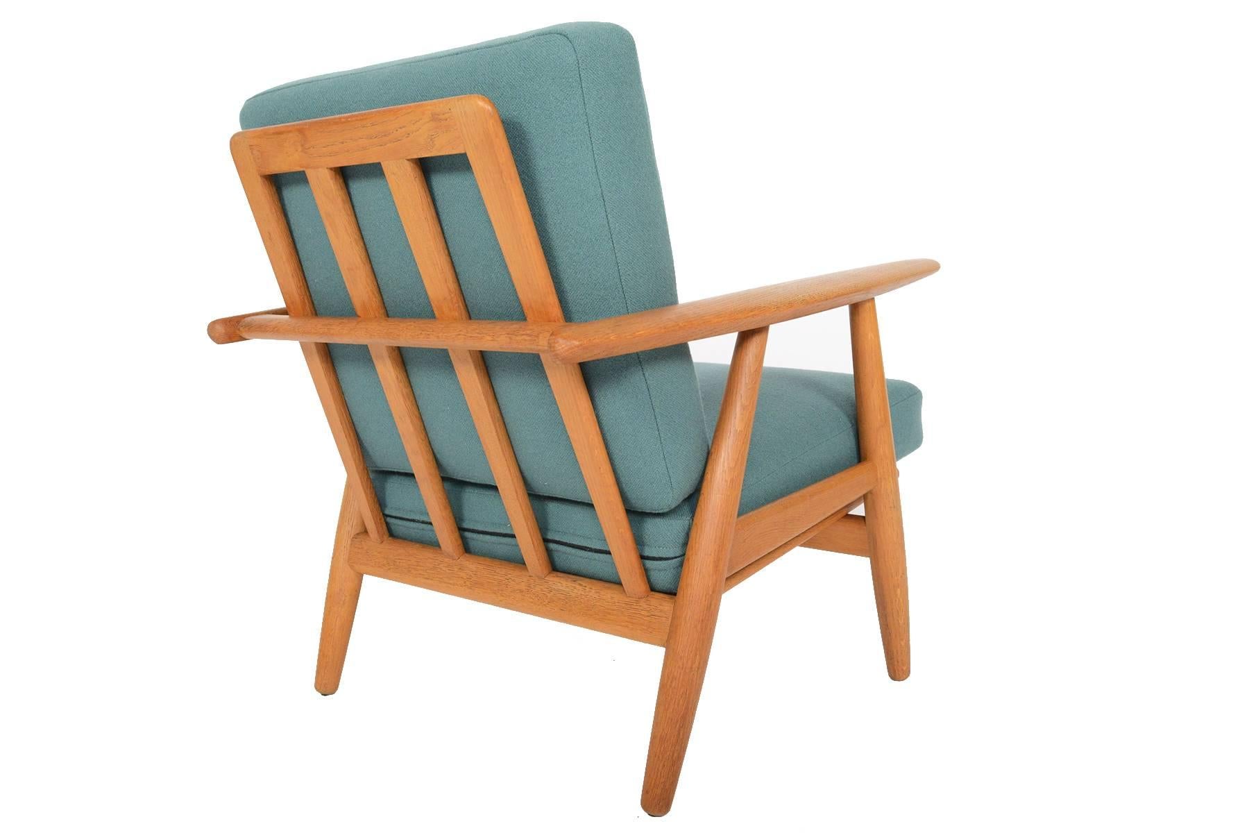 Danish Hans Wegner GE-240 Oak Lounge Chair