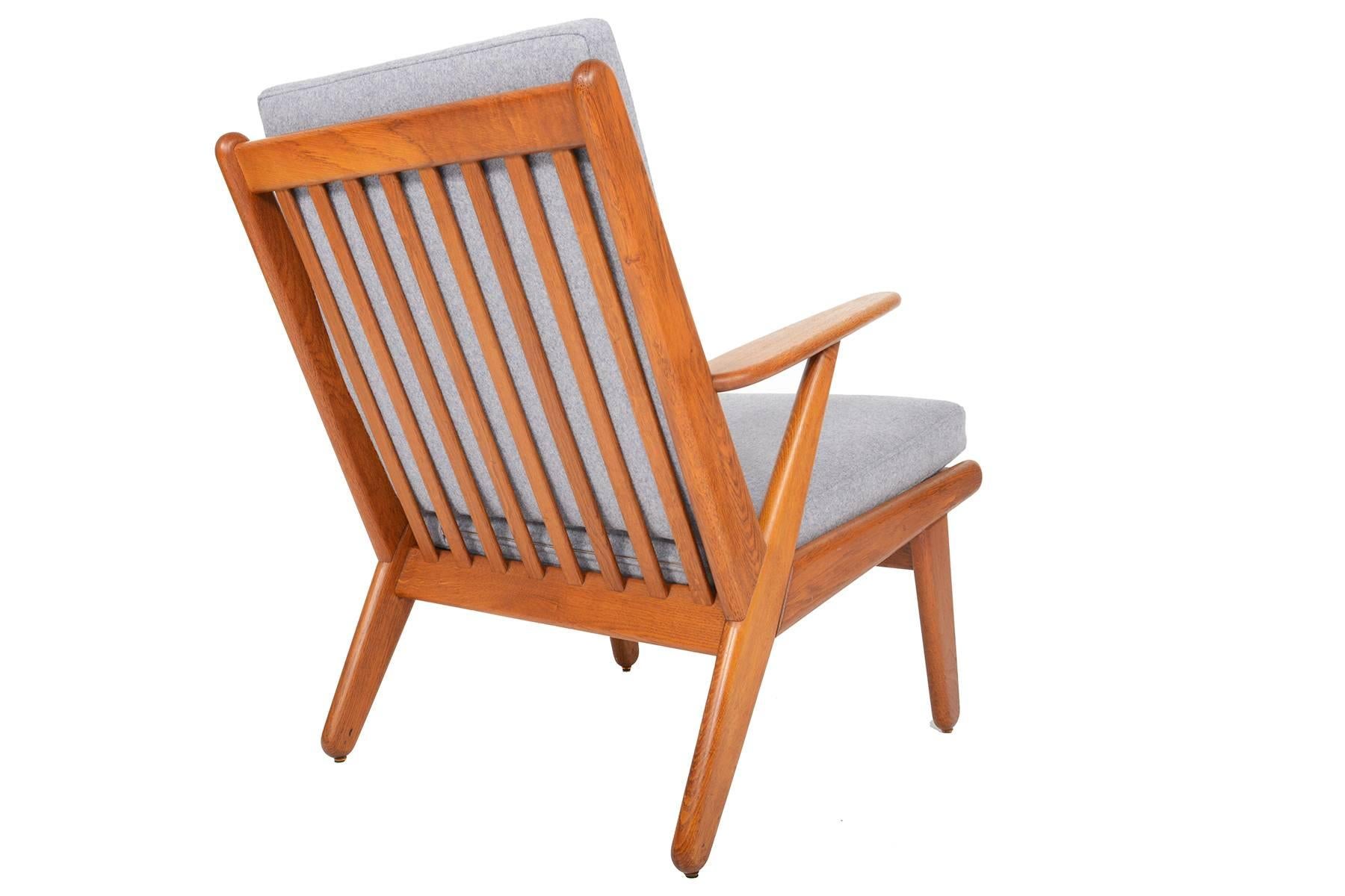 Scandinavian Modern Poul Volther J53 Oak Lounge Chair