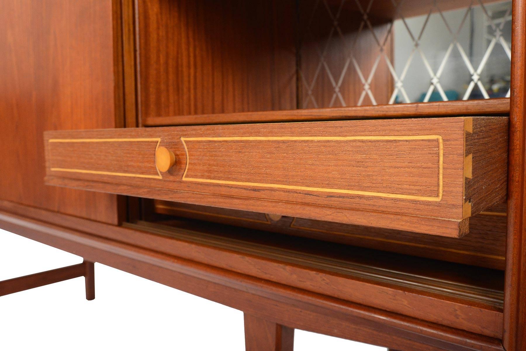 E.W. Bach Teak Sliding Door Credenza 1