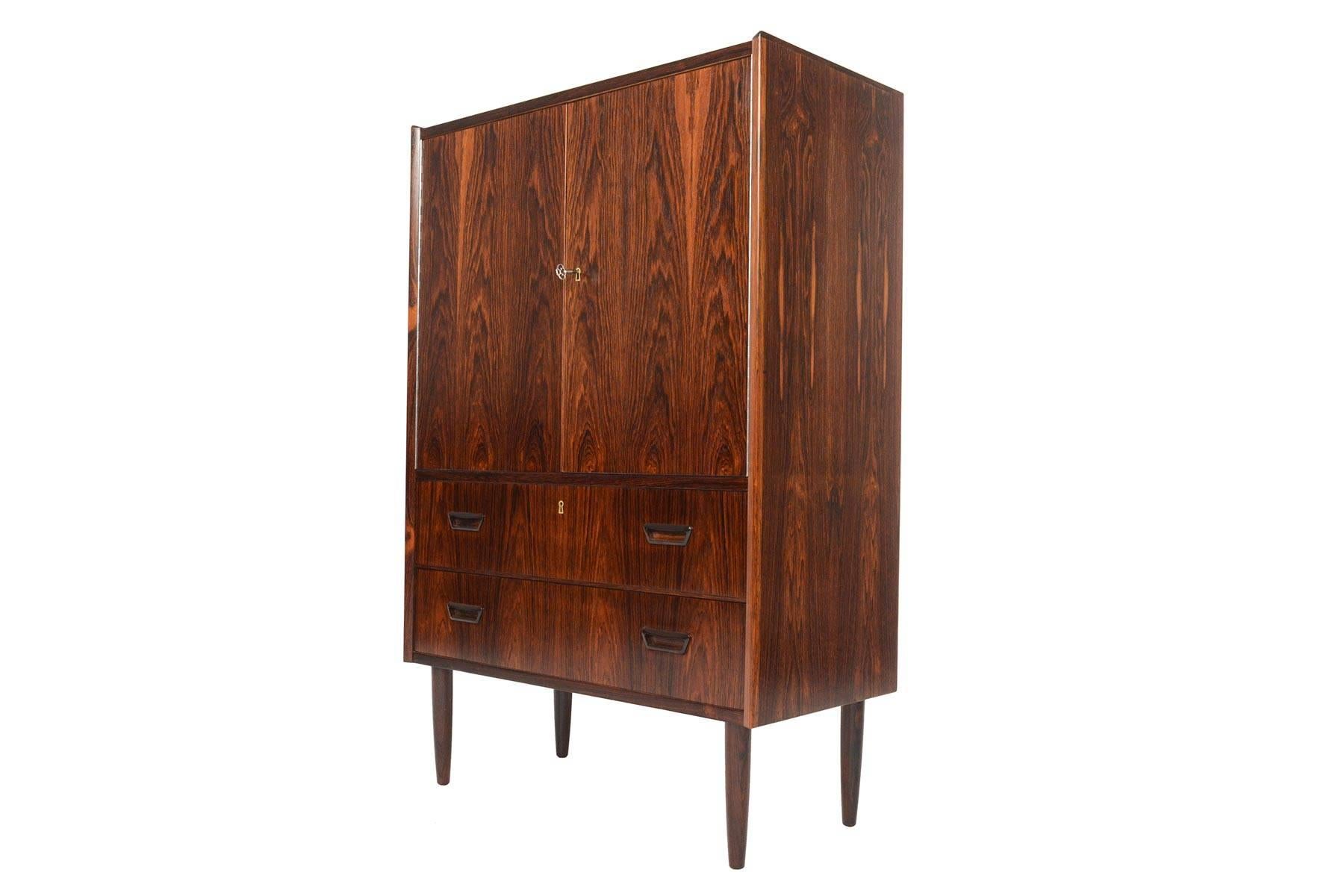 Danish Modern Brazilian Rosewood Bureau Dresser 3