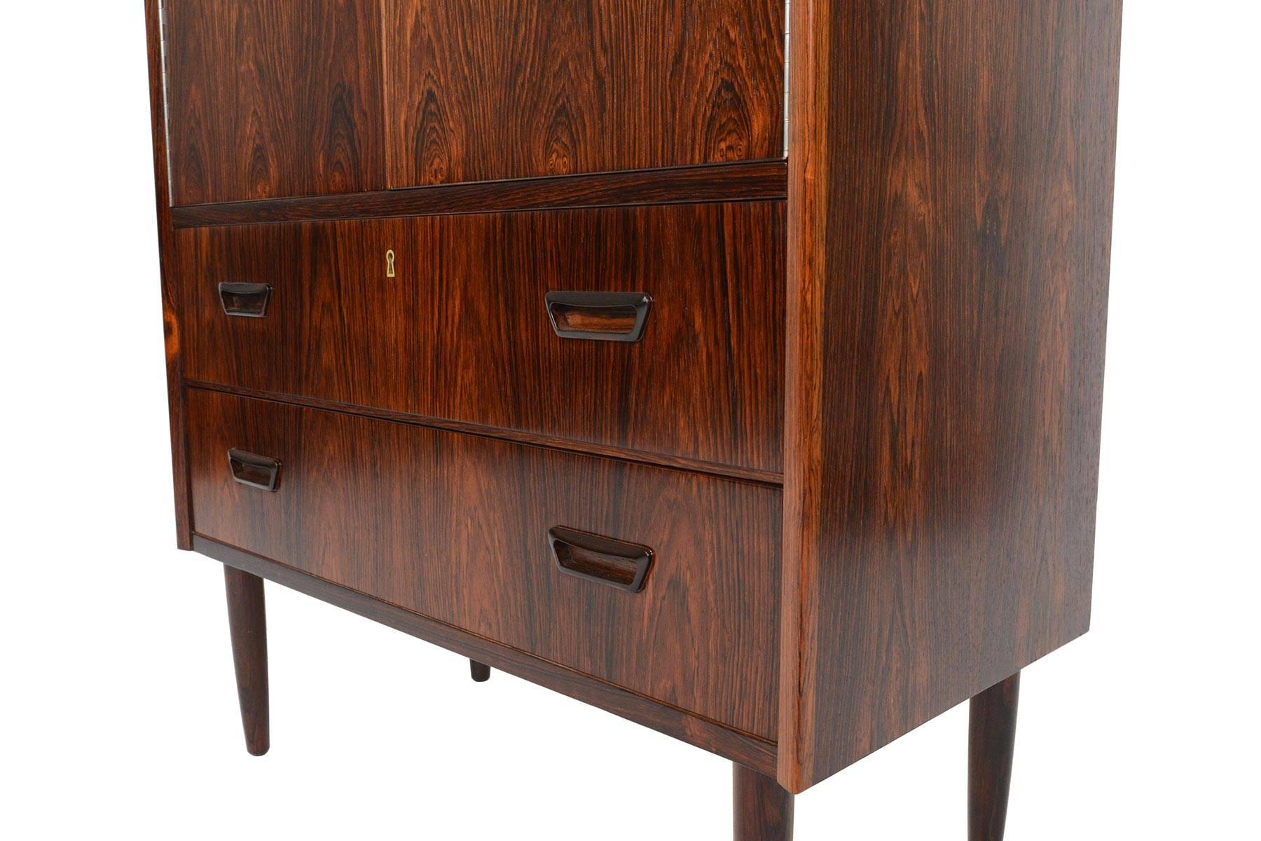 Danish Modern Brazilian Rosewood Bureau Dresser 4