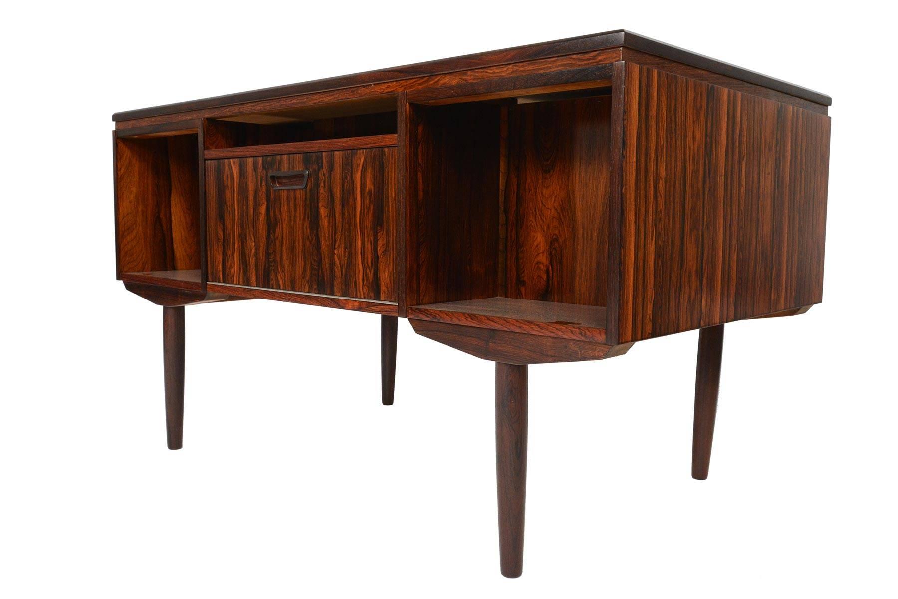 Brazilian Rosewood Executive Desk with Bar 3