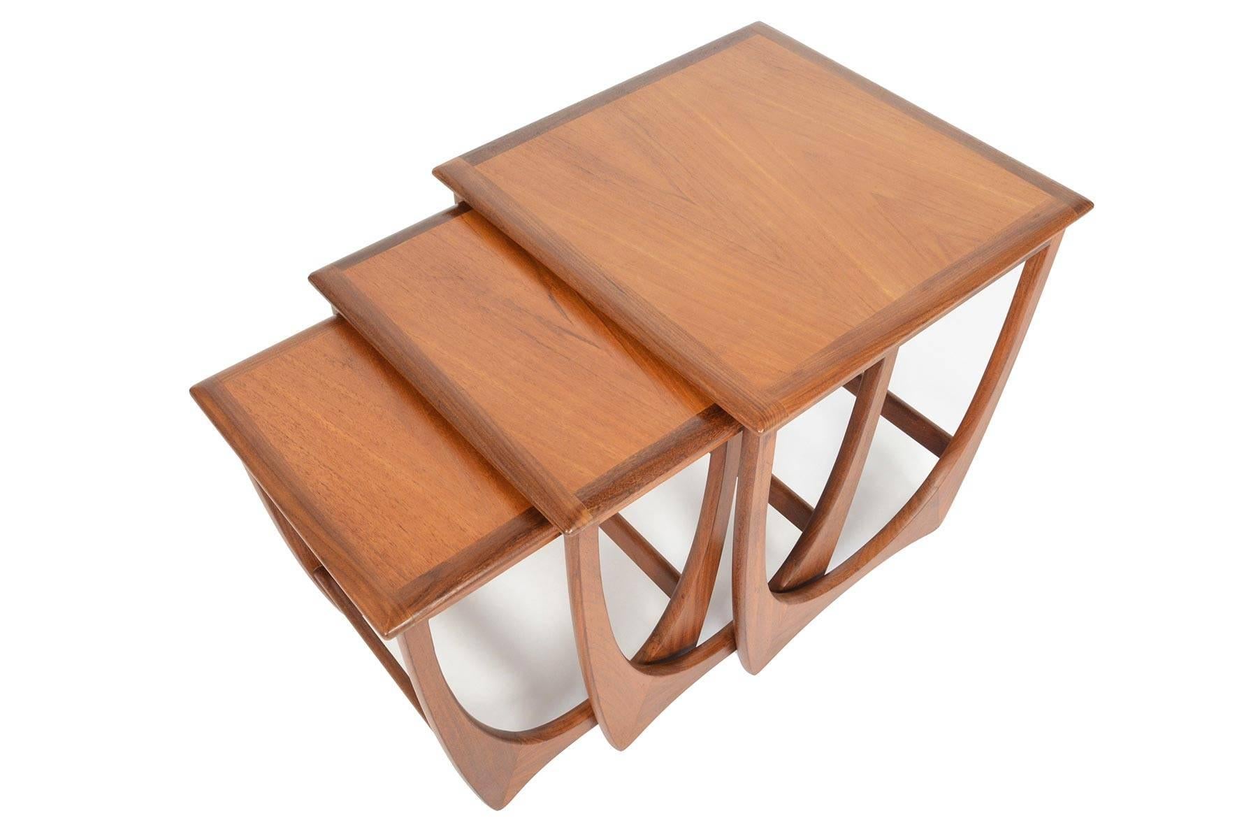 Set of G Plan Astro Teak Nesting Tables #2 In Excellent Condition In Berkeley, CA