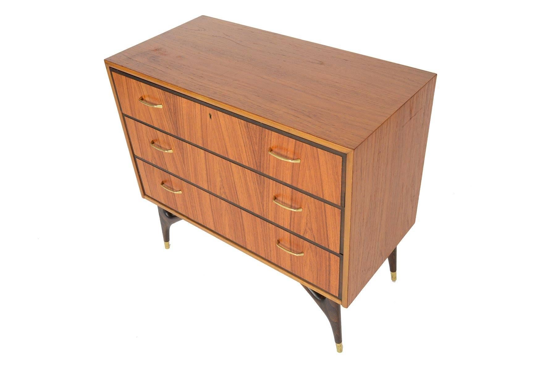 Swedish Modern Rosewood and Oak Gentleman's Chest 2