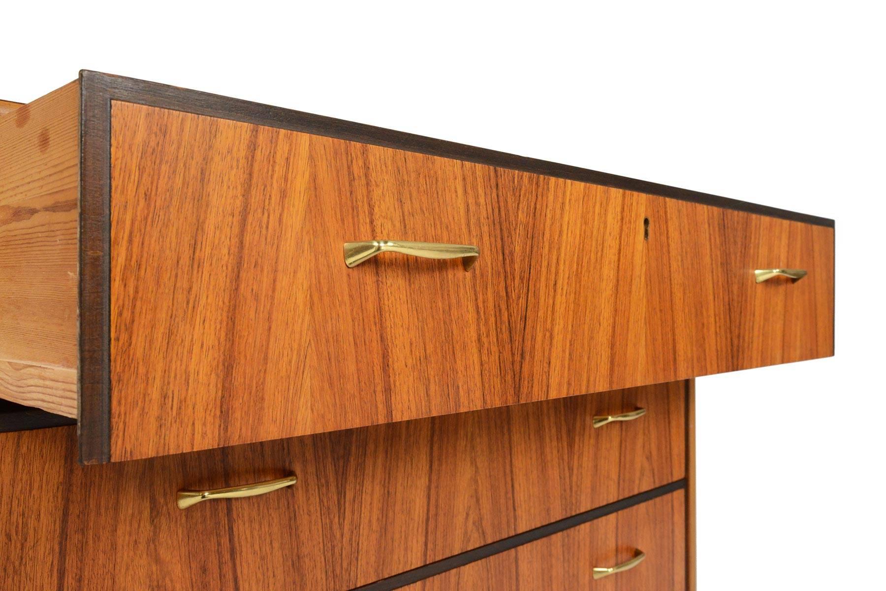 Swedish Modern Rosewood and Oak Gentleman's Chest In Excellent Condition In Berkeley, CA