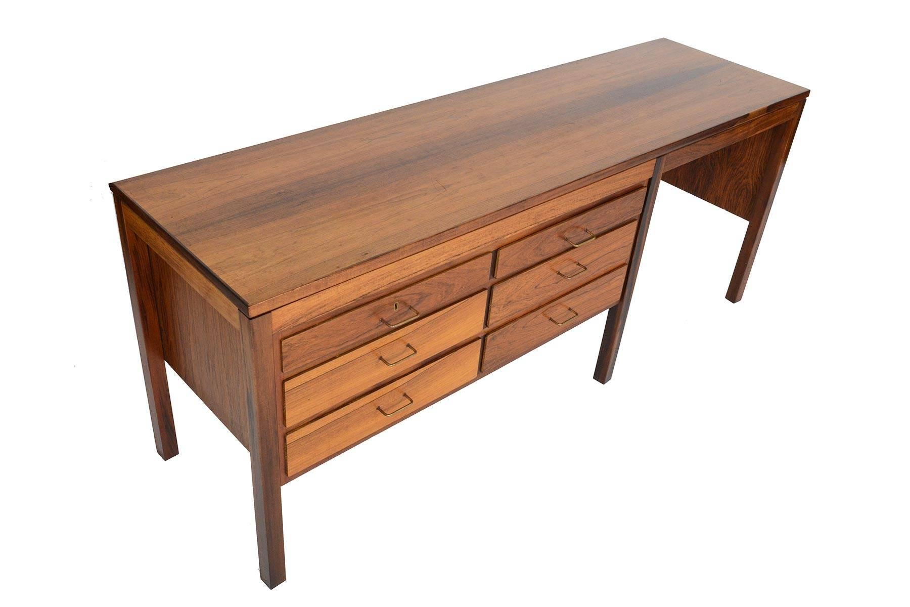 Scandinavian Modern Danish Modern Rosewood Dresser Vanity 