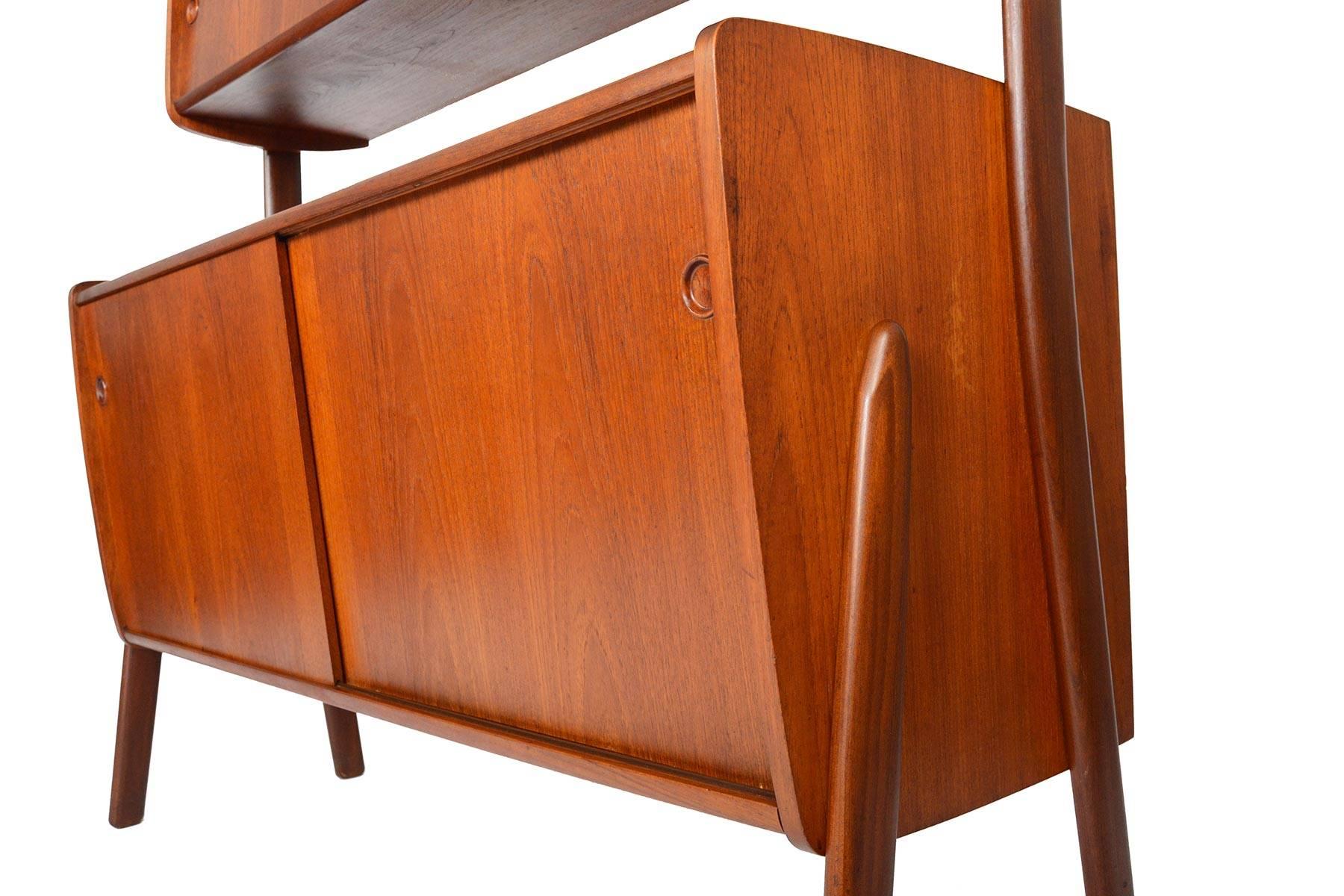 Danish Modern Two Tier Credenza in Teak 4