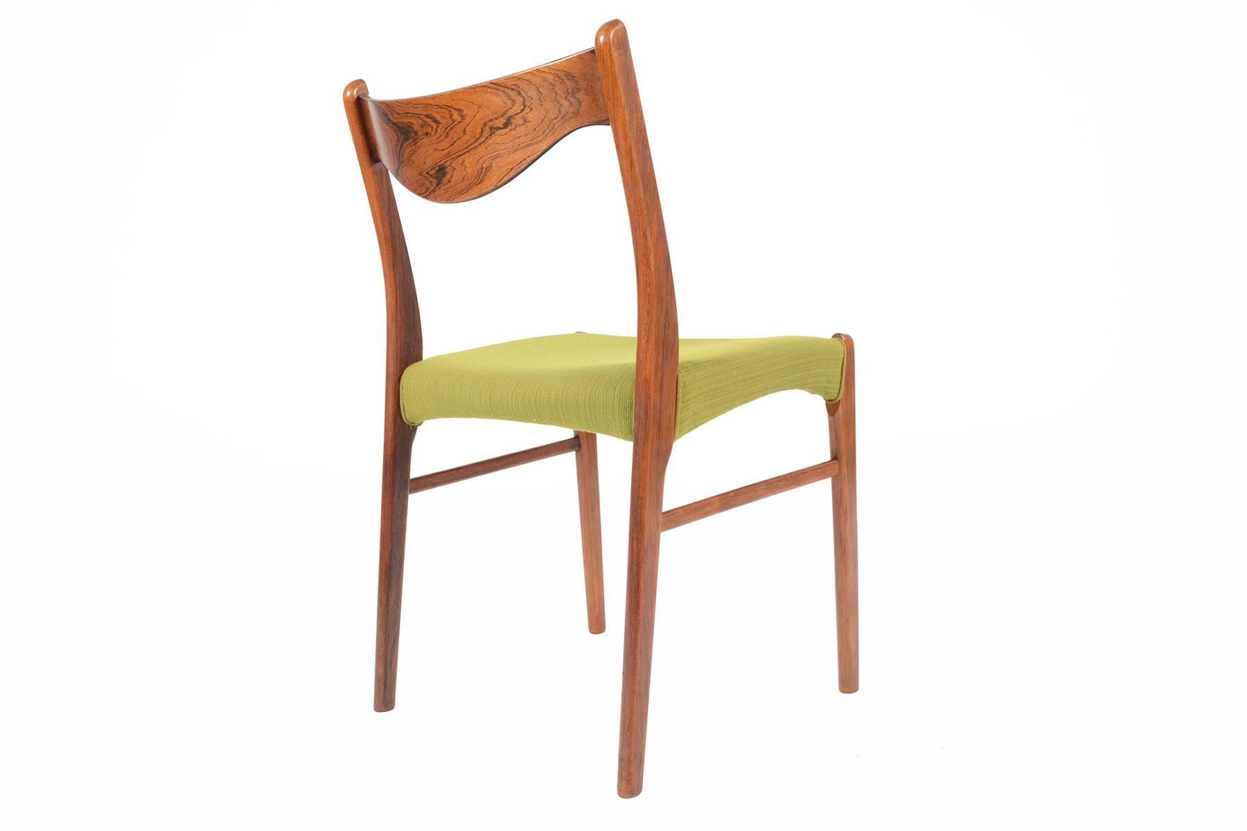 Set of Six Arne Wahl Iverson Rosewood Dining Chairs  In Good Condition In Berkeley, CA