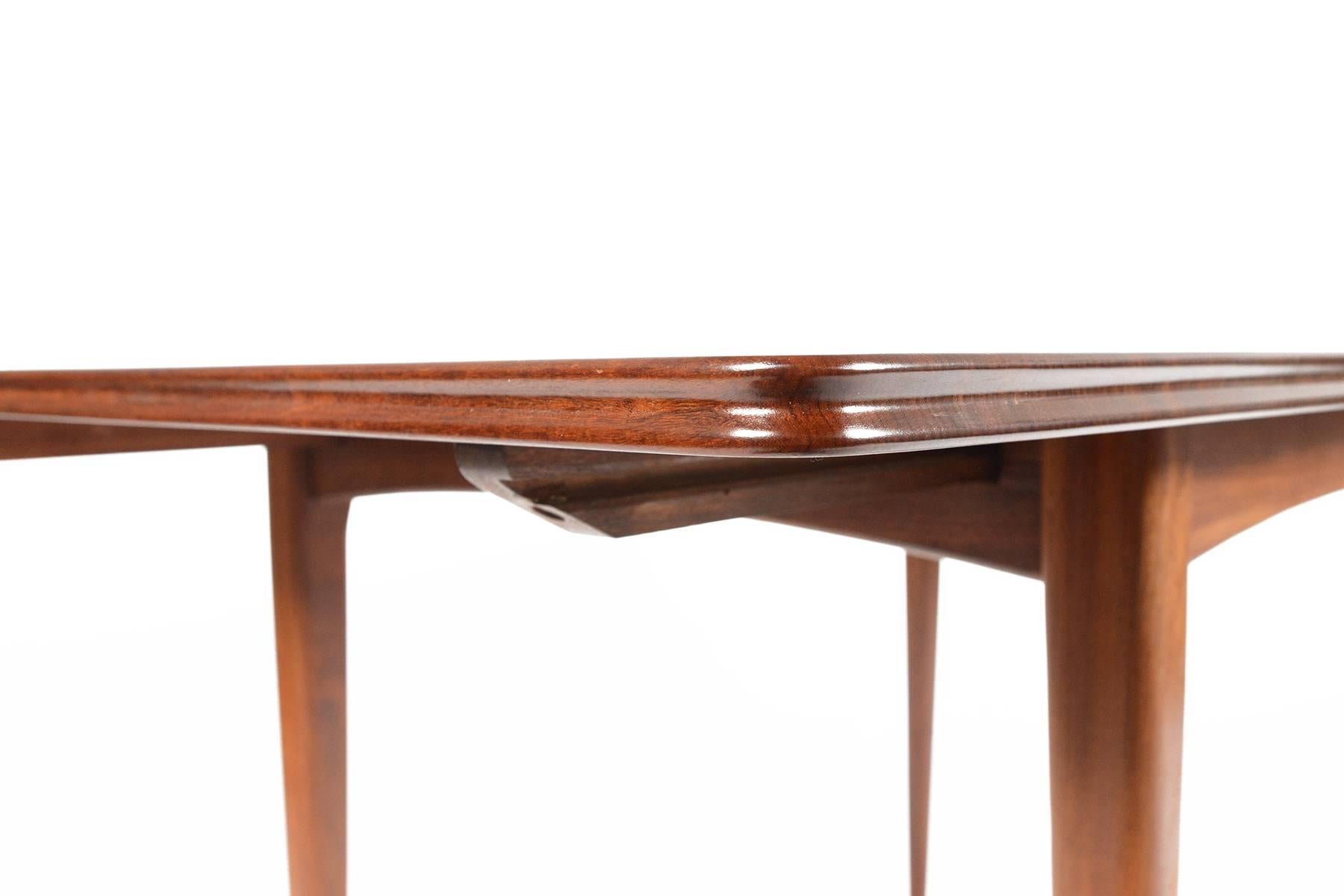 Mid-Century Modern Solid Mahogany Butterfly Leaf Dining Table by Meredew