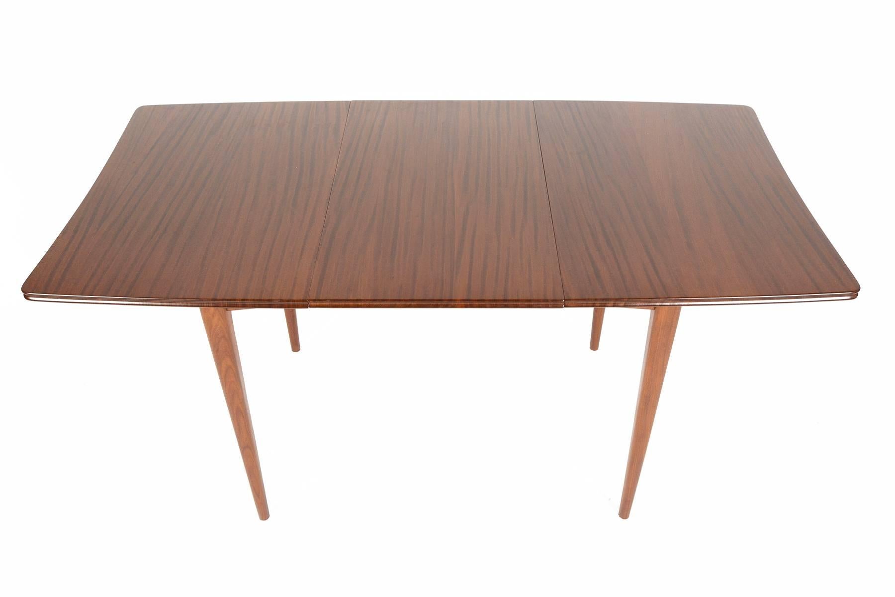 English Solid Mahogany Butterfly Leaf Dining Table by Meredew