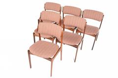 Set of Six Erik Buck Model 49 Dining Chairs in Rosewood