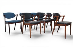 On Hold - Set of Eight Kai Kristiansen Model 42 Dining Chairs in Rosewood