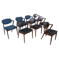 On Hold - Set of Eight Kai Kristiansen Model 42 Dining Chairs in Rosewood