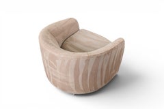 Mid Century Tub Chair in the Manner of Milo Baughman