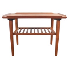 Tavolino in teak di Holger Georg Jensen con ripiano inferiore