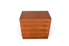 Carlo Jensen Four Drawer Gentleman's Chest in Teak