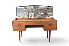 Rare Ib Kofod Larsen "Danish Range" Vanity in Teak + Rosewood