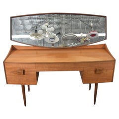 Rare Ib Kofod Larsen "Danish Range" Vanity in Teak + Rosewood
