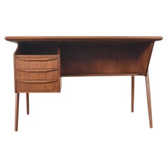Atomic Danish Modern Teak Desk by Tibergaard