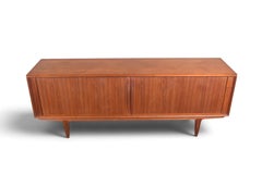 Bernhard Pedersen Teak Tambour Door Credenza