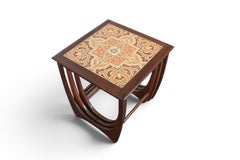 G Plan Astro Tile Top Nesting Tables in Teak