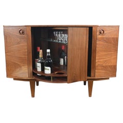 Mid Century Bookcase With Rotating Hidden Bar