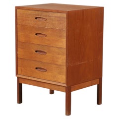 Nils Jonsson Model "Domi 4" Four Drawer Chest in Teak