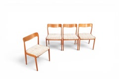 Set of Four 1960s Danish Teak Dining Chairs