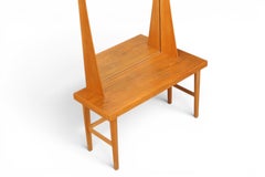 1960s Full Length Mirror + Shelf in Oak