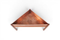 1960s Danish Plant Stand in Teak + Copper