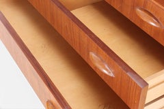 Johannes Sorth Orange Slice Six Drawer Highboy Dresser in Teak