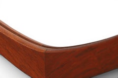 Atomic Asymmetrical Teak Framed Wall Mirror
