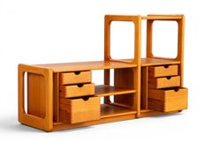 1970s Hi-Fi Record Shelf in Solid Teak