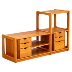 1970s Hi-Fi Record Shelf in Solid Teak