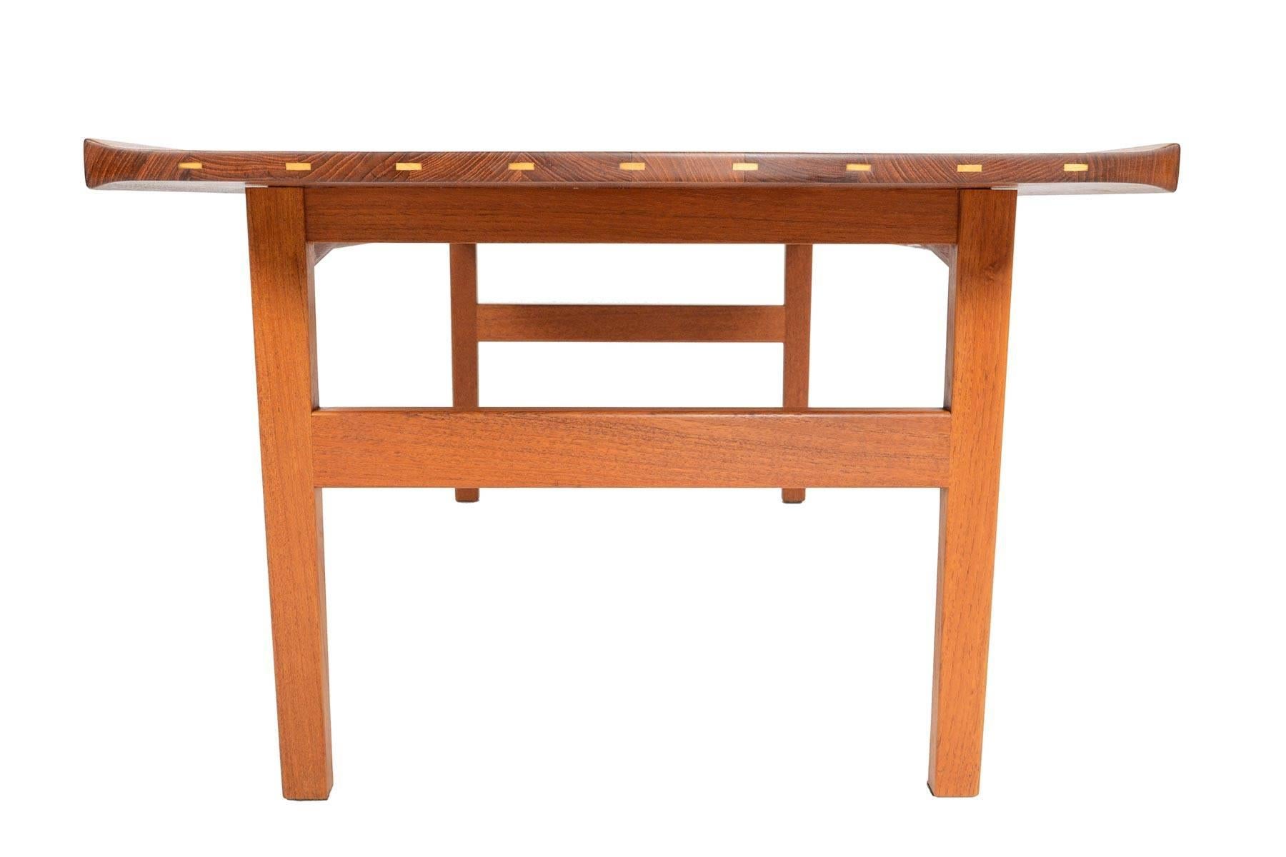 Refinished Solid Teak Coffee Table by Tove and Edvard Kindt - Larsen 3