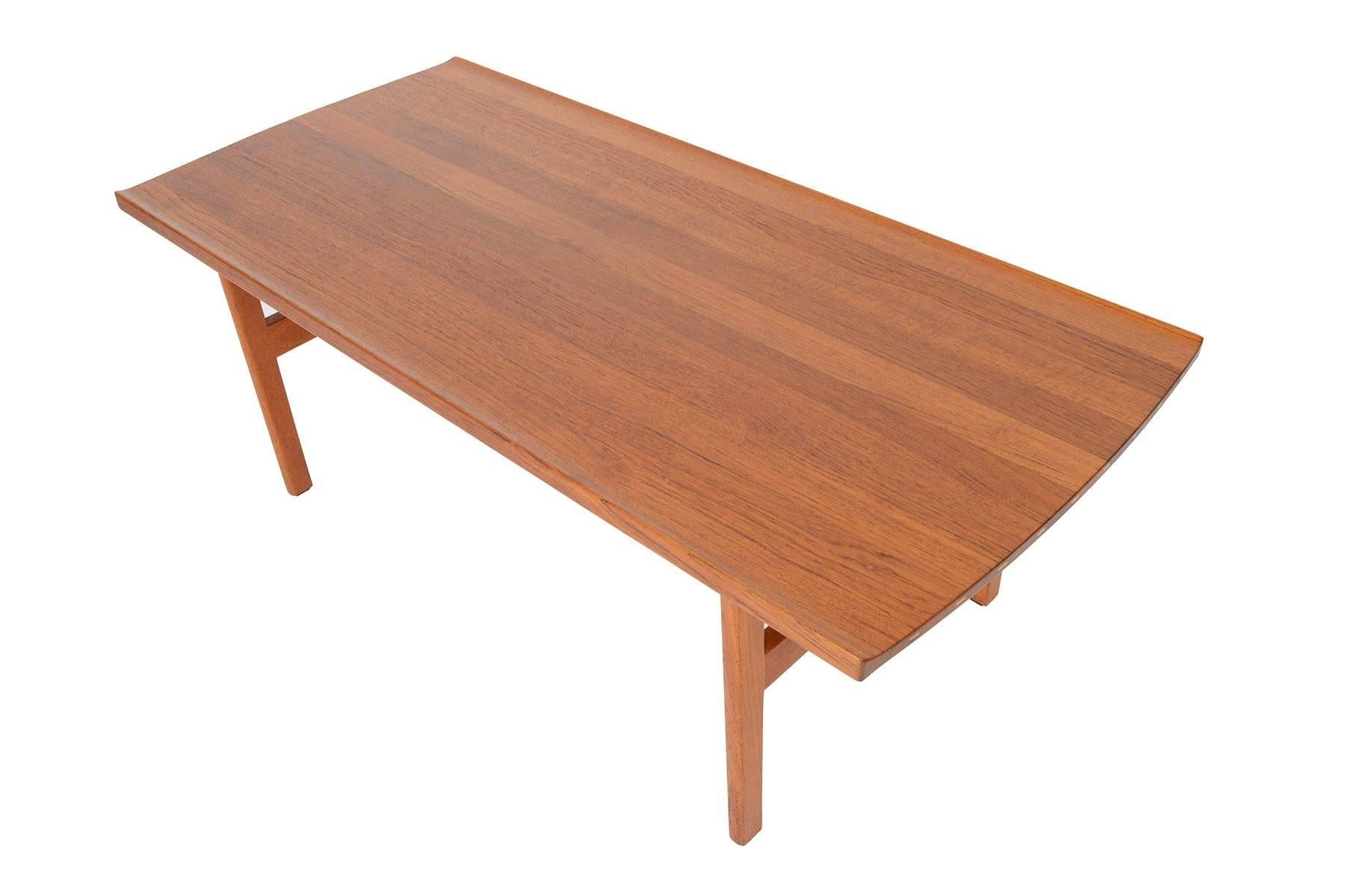 Refinished Solid Teak Coffee Table by Tove and Edvard Kindt - Larsen 1