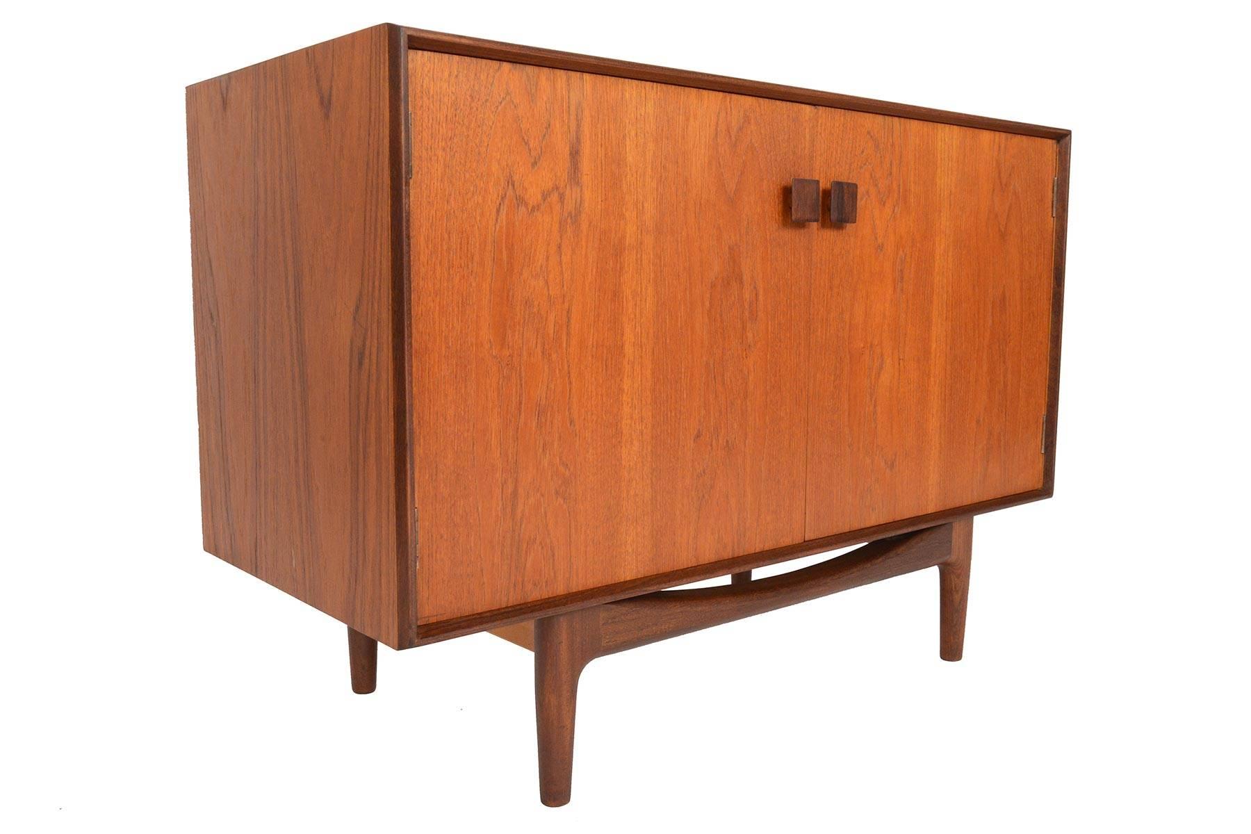 Small Refinished Teak Credenza by Ib Kofod-Larsen for G-Plan #4 In Excellent Condition In Berkeley, CA