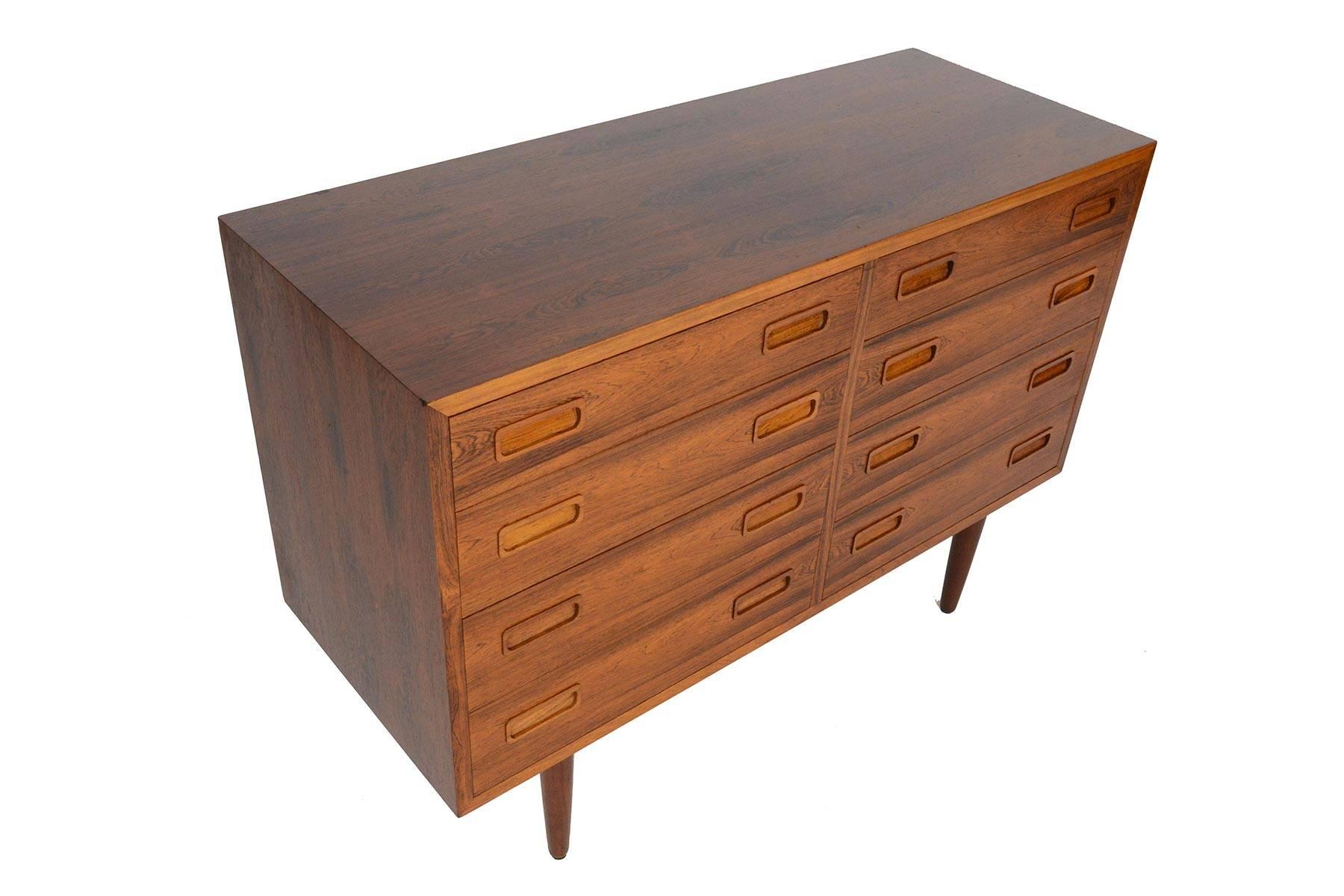 Scandinavian Modern Danish Modern Double Dresser in Brazilian Rosewood by Hundevad & Co