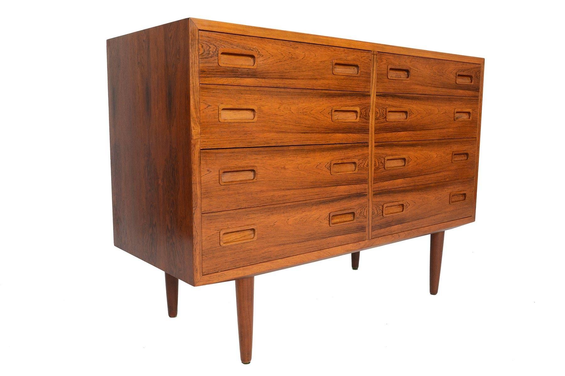 Danish Modern Double Dresser in Brazilian Rosewood by Hundevad & Co 1