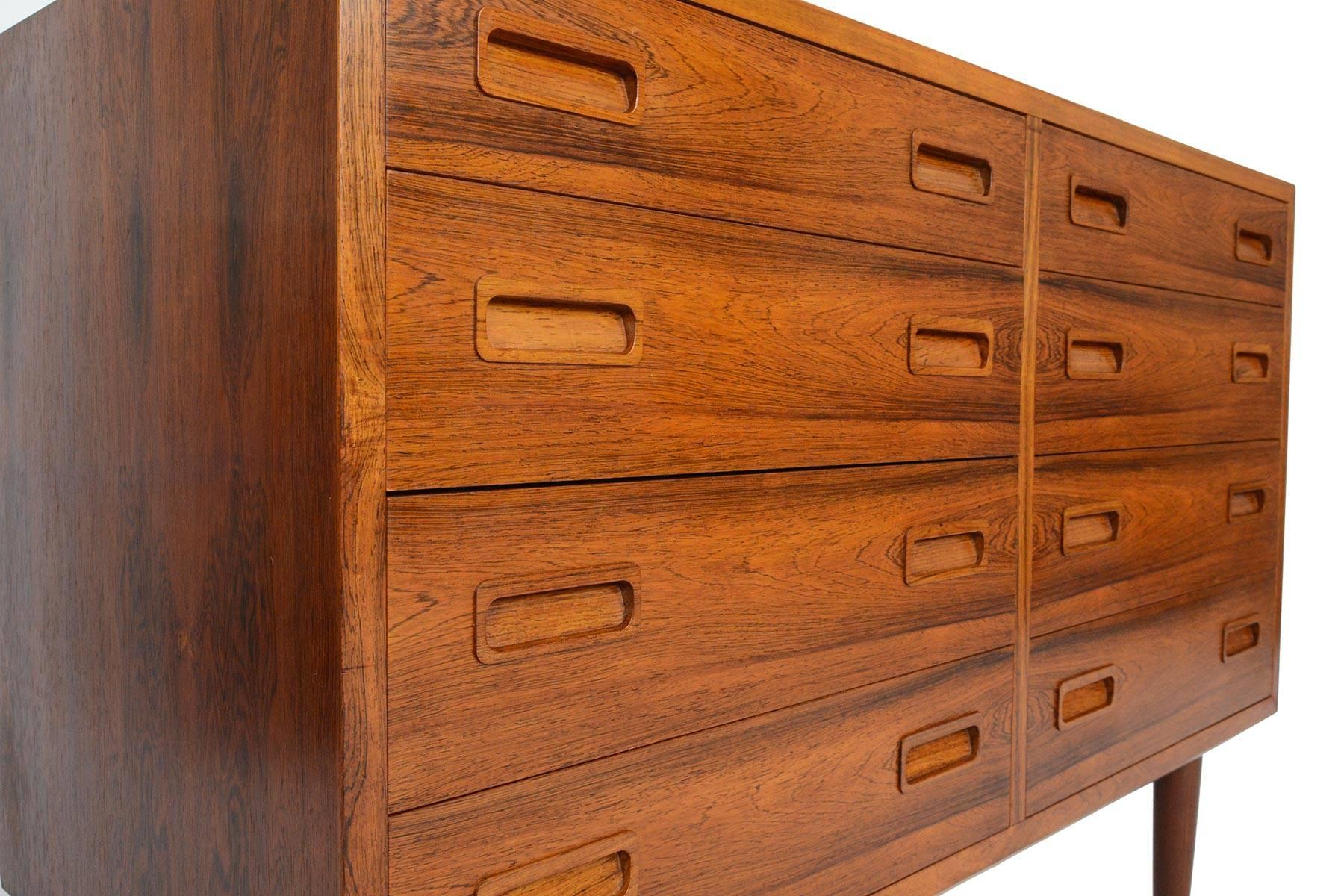 Danish Modern Double Dresser in Brazilian Rosewood by Hundevad & Co 2