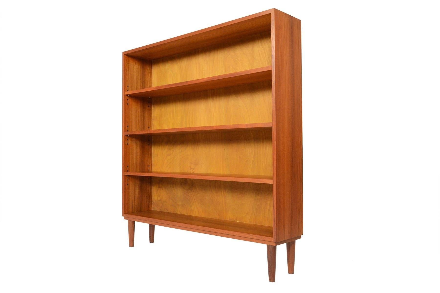 20th Century Narrow Danish Modern Midcentury Bookcase in Teak #1