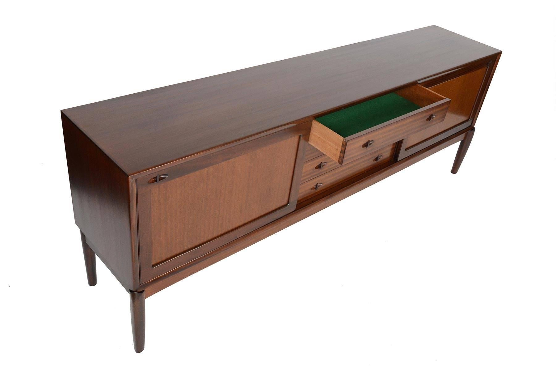 Large Danish Modern Midcentury Credenza in Mahogany by H.W. Klein for Bramin 1