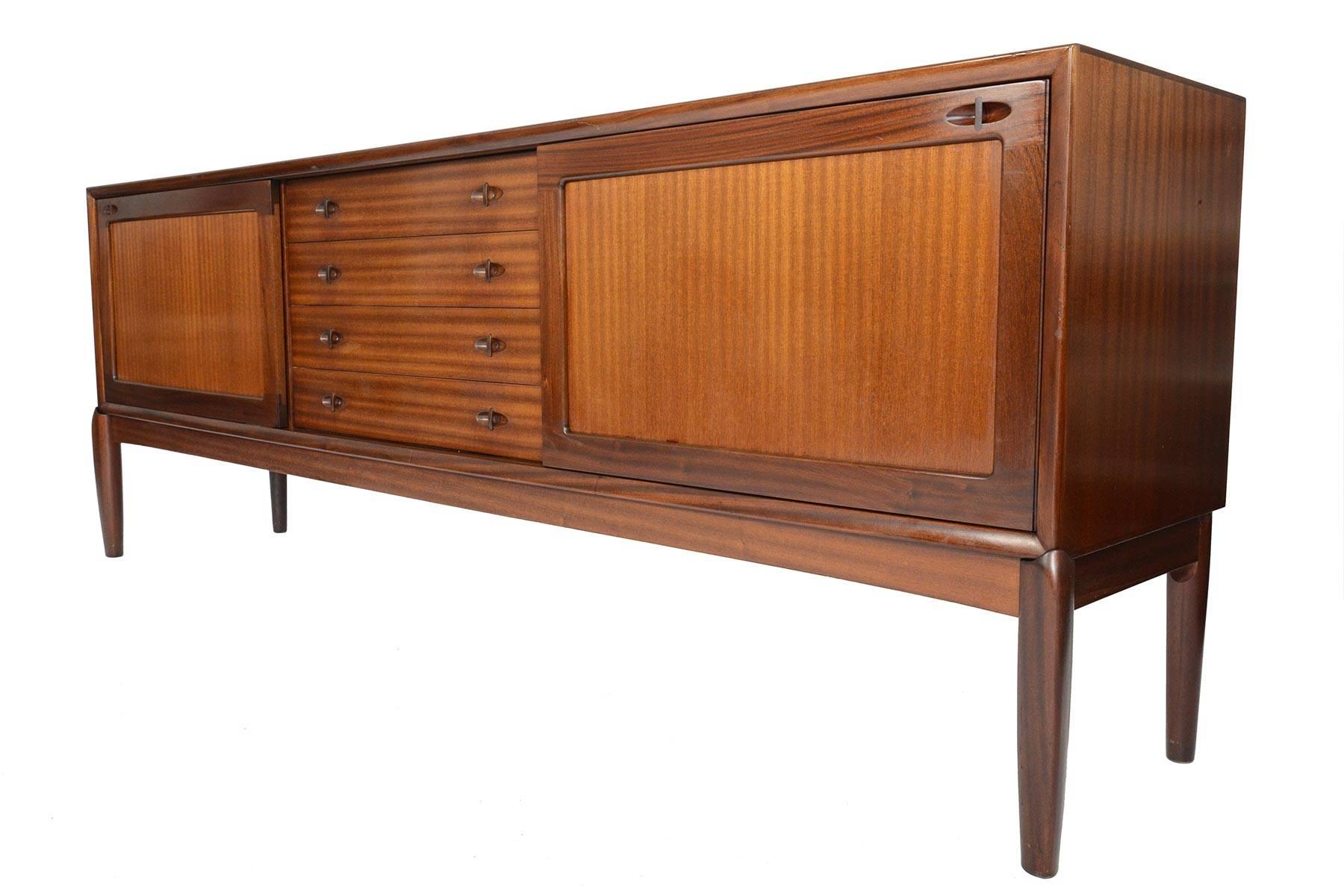 Large Danish Modern Midcentury Credenza in Mahogany by H.W. Klein for Bramin 5