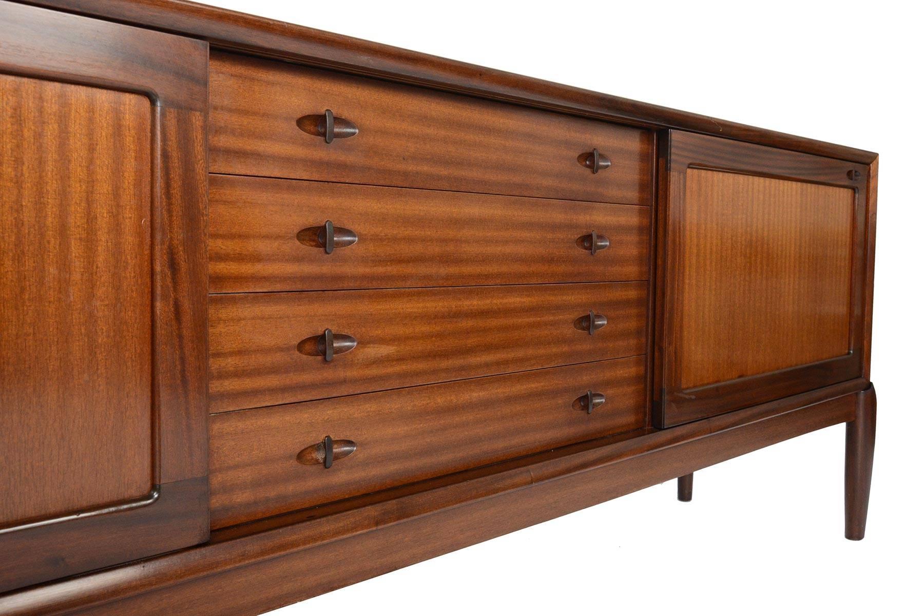 Large Danish Modern Midcentury Credenza in Mahogany by H.W. Klein for Bramin 3